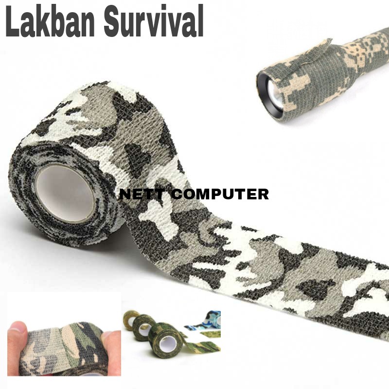 [ BISA COD ] Kain Camo Lakban Camo Lakban Kamuflase Lakaban Loreng Lakaban Survival