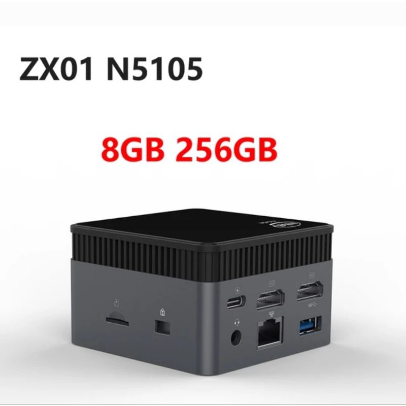 Mini PC M6S ZX01 8/256GB SSD Intel Quad N5105 HDMI 4K Windows 11 Pro
