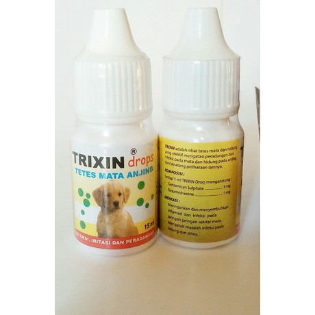 Trixin Dog 15ml Obat Tetes Mata Hidung Anjing Puppy Eye Drop