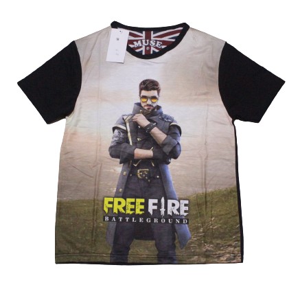 KAOS FREE FIRE/BAJU KAOS TSHIRT FREE FIRE SIZE 16-20 UNTUK 7-10 THN