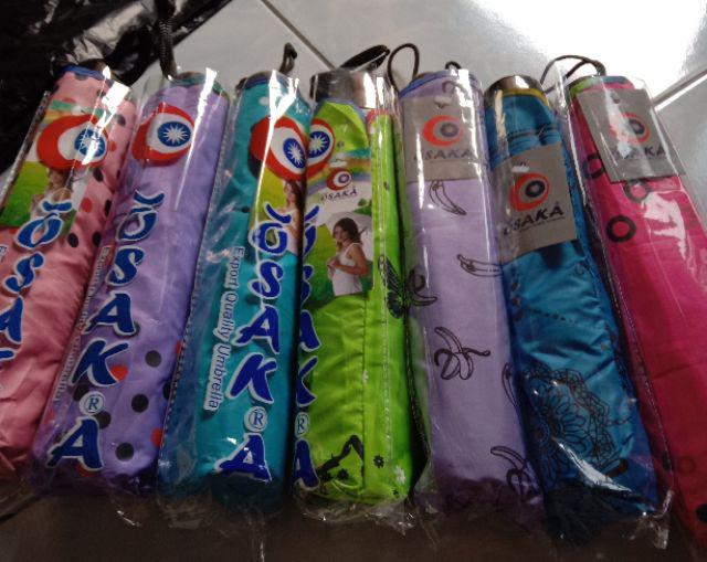 Payung Lipat 4 Fancy Karakter Motif Bunga Anti Uv Merk Osaka Bw-060
