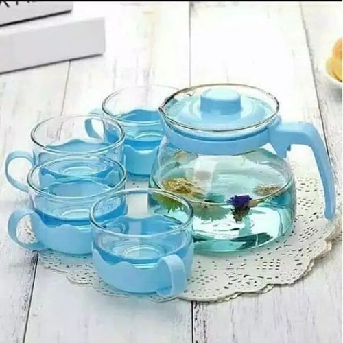 Teapot set 5 in 1 / Teko Tea Coffee Set Pitcher + Gelas