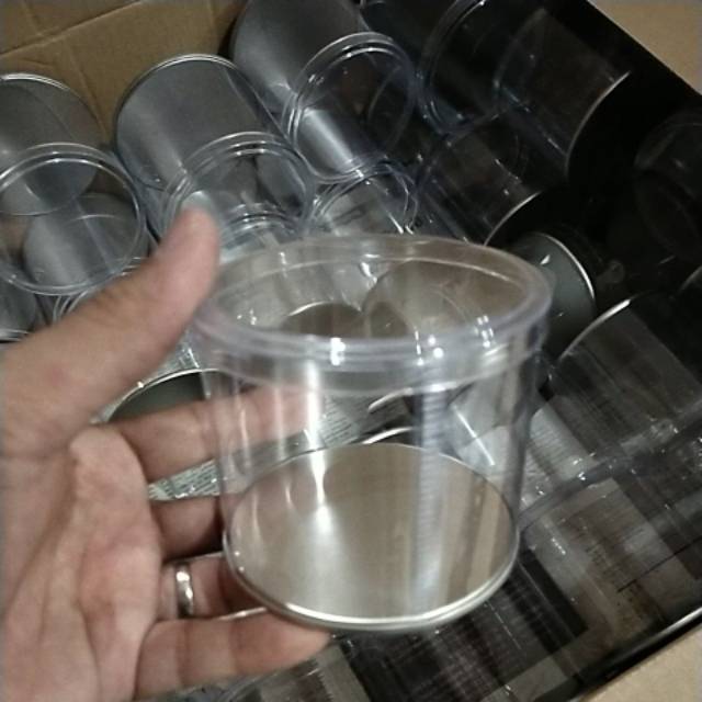 Tabung mika 7cm | Tabung kue kering | tabung biskuit 7 cm | toples mika souvenir |Tabung mika lemas
