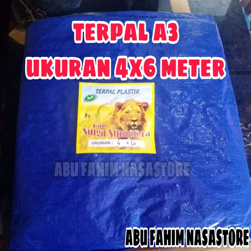 TERPAL PLASTIK A3 4x6 METER / TERPAL JADI / TERPAL TENDA