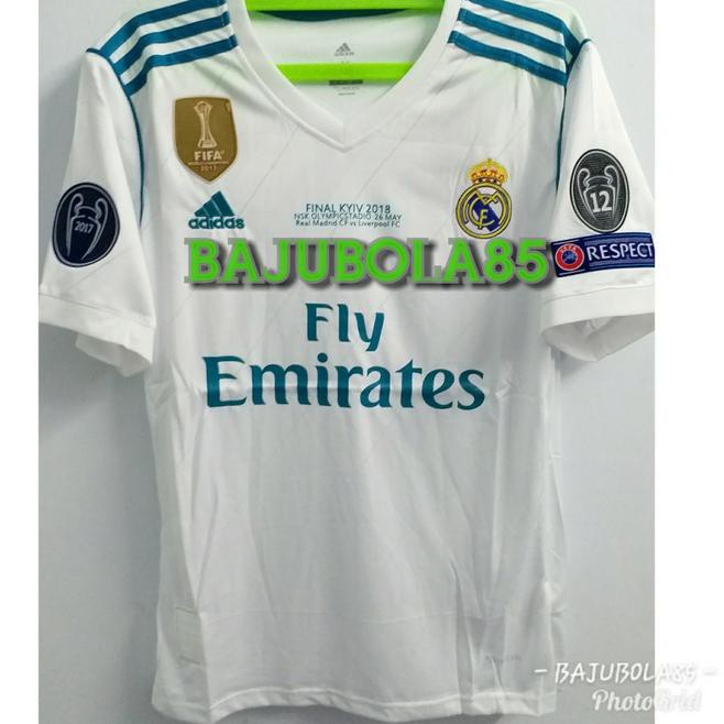 TERBARU REAL MADRID HOME FINAL KIEV 2018 FULLPATCH UCL + MDT 👩❈