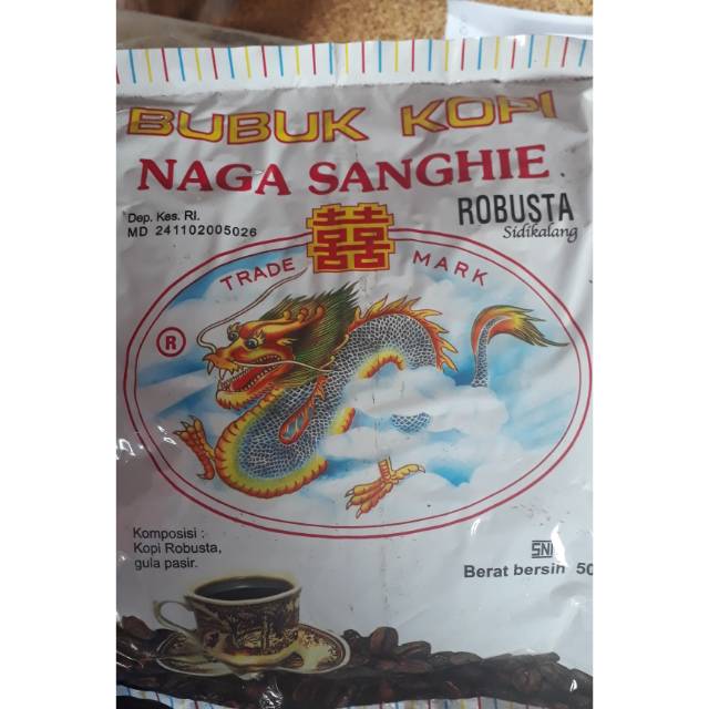 

Bubuk Kopi Naga Sanghie Robusta Sidikalang 500gr