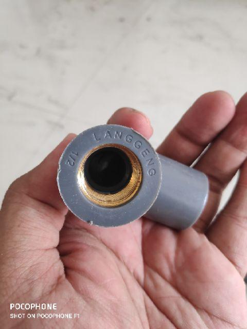 Kdd Kuningan 1/2 Inc - Knee Drat Dalam - Faucet Elbow Metal
