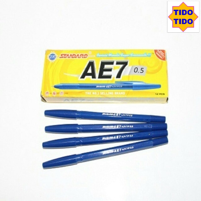 

[TIDO] PULPEN BALLPOINT STANDARD AE 7 HITAM / BIRU / MERAH GROSIR TERMURAH
