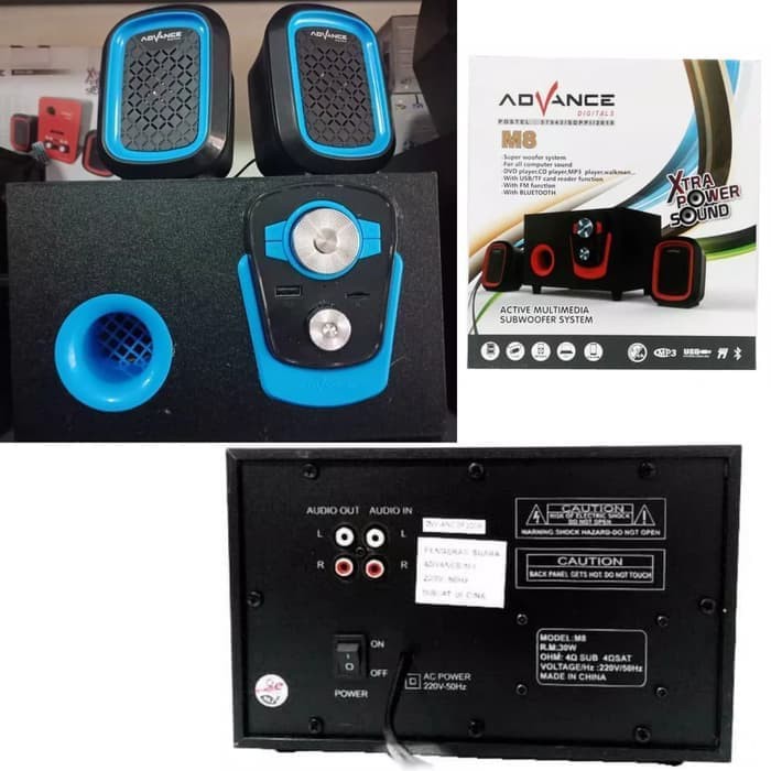 Speaker Aktif Advance M8 Bluetooth Extra Bass Subwoofer / Speaker Advance M8 Bass Bluetooth / speker HP laptop PC komputer Radio TV