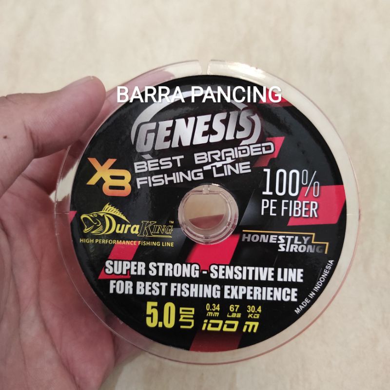 PE GENESIS X8 5.0 67lb Senar Kuat Sensitif Casting
