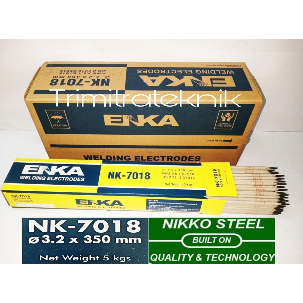 Kawat Las ENKA 7018 Kawat Las NK-7018 3,2mm AWS 7018 Untuk Pengelasan Kontruksi Berat
