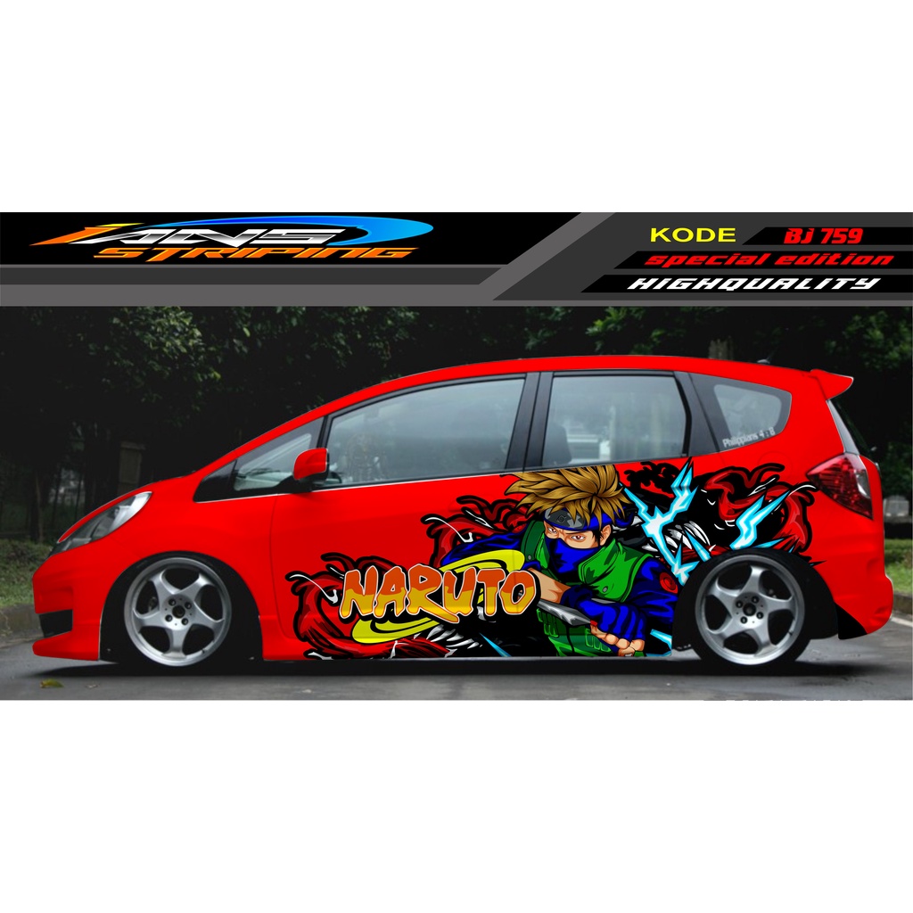 VARIASI STICKER MOBIL HONDA BRIO AGYA JAZZ AVANZA YARIS / DECAL STICKER MOBIL JAZZ / STIKER MOBIL