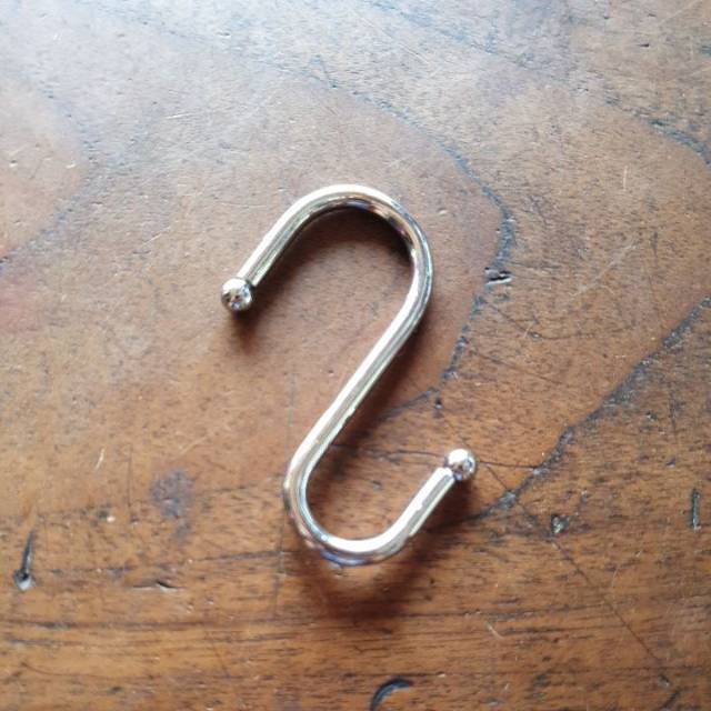 Leter S kecil || Leter S murah || Leter S besi || gantungan topi || gantungan tas( 12 biji)