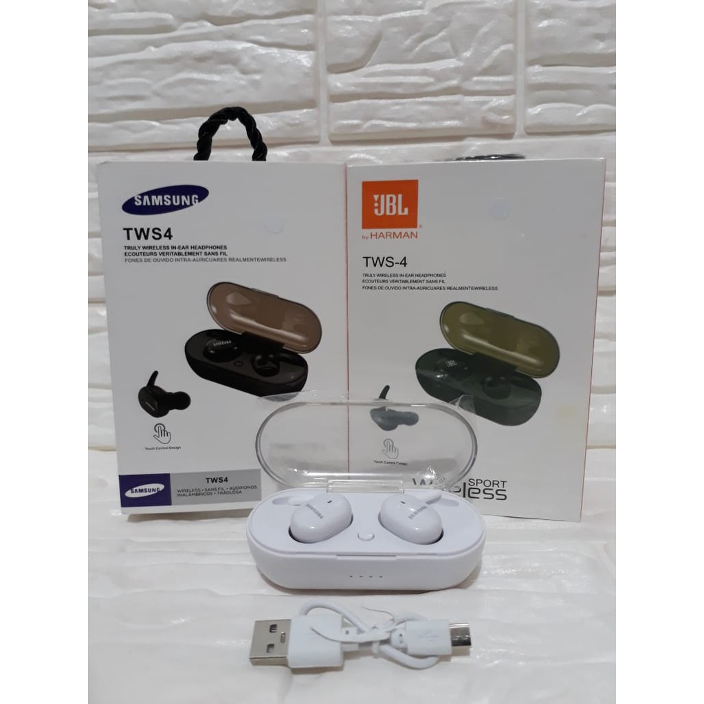 Headset Bluetooth 5.0 TWS 4 Sport Earphones TWS4 TWS-4-2