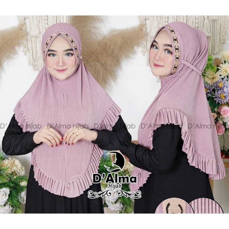 (COD) HIJAB INSTAN KERUDUNG INSTAN REMPEL PLISKET PET LIST C TERMURAH