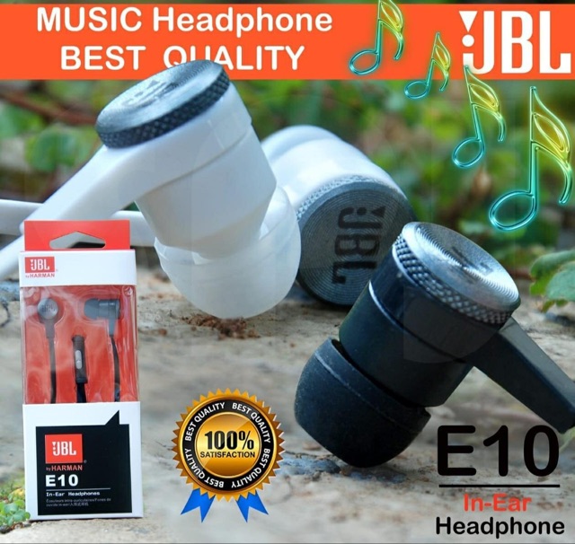 Headset J E10 STEREO IN-EAR EARPHONES/ Headset Handsfree Earphone J E10 STEREO IN-EAR EARPHONES