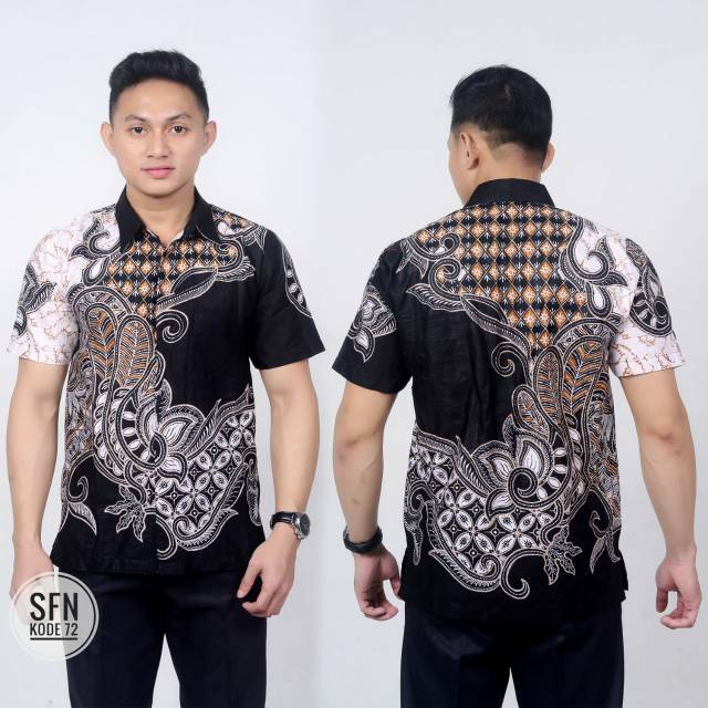Hem Batik NotoArto Batik IPNU IPPNU kombinasi keren modern berkualitas murah mewah bagus masa kini