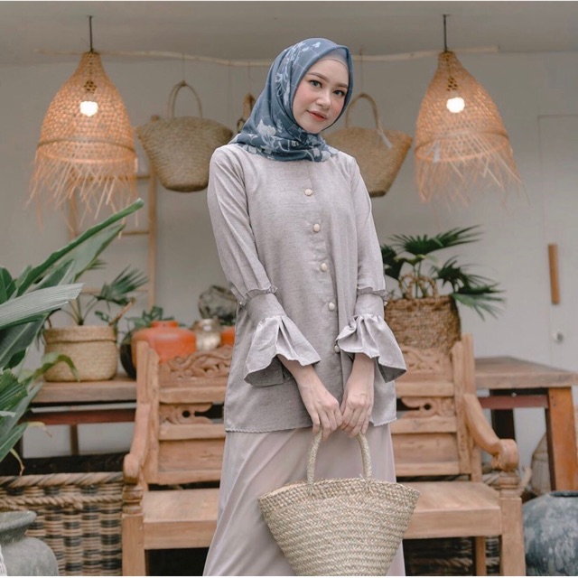 Doris Blouse Vanilla Hijab