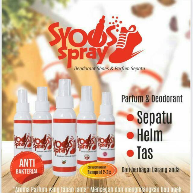 Pengharum Parfum Sepatu Original Syoospray Shoes Deodorant Multifungsi Syoos Spray 100ml