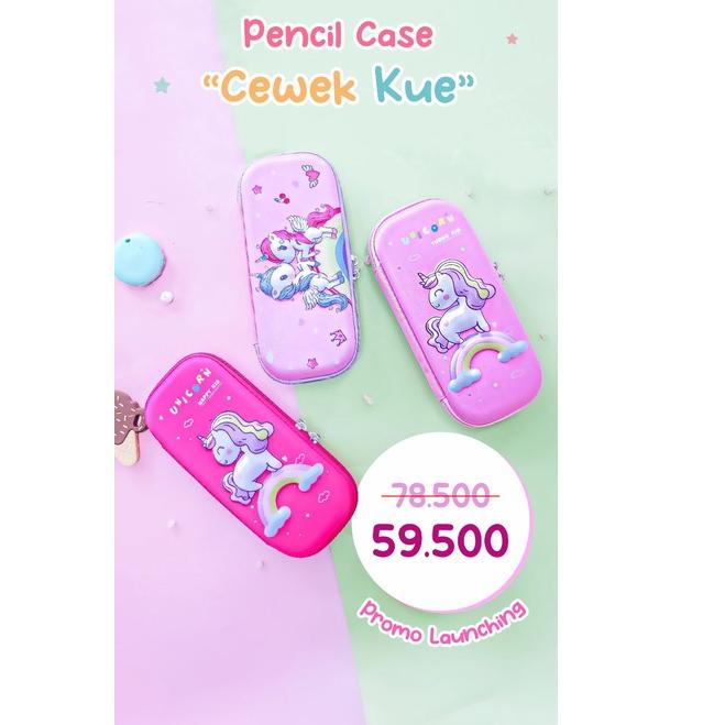 

Big Sale.. BBCKIDSWEAR - Pensil Case “Cewe Kue” - Perlengkapan sekolah - Tempat Pensil Motif