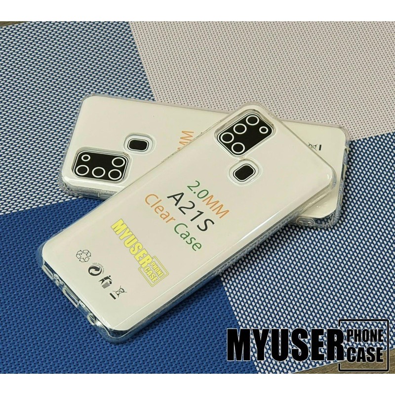 hd clear case samsung a21s soft case silicon tebal