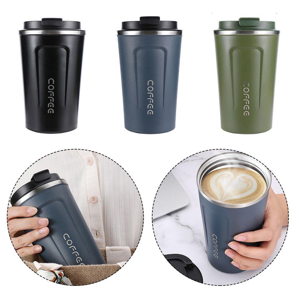 Preva Coffee Mug New Portable Dengan Tutup Termos Cangkir Travelling Cup