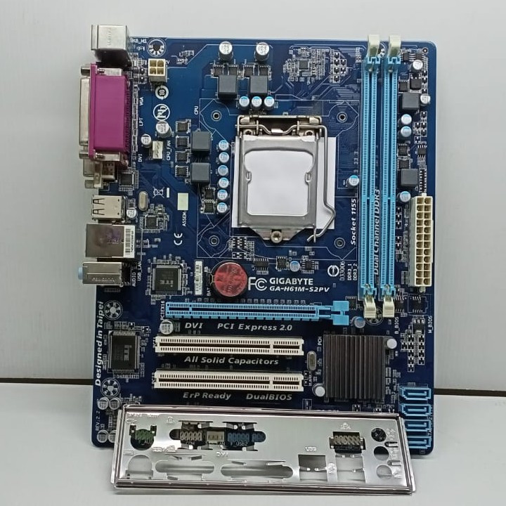 Motherboard Mainboard Mobo H61 LGA 1155 Gigabyte + i5 3470