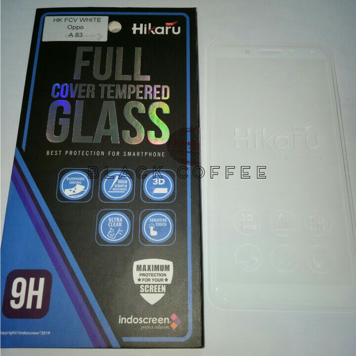 Tempered glass full oppo A83 screen guard Hikaru FCV