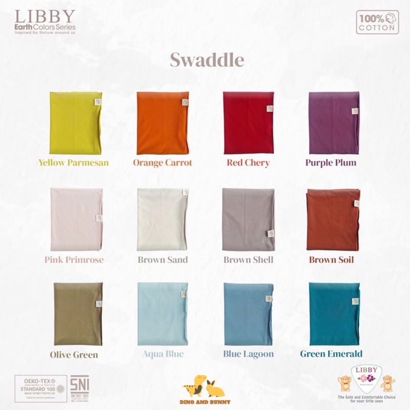 Libby Swaddle Bedong Multiuse DNB - Selimut Bayi