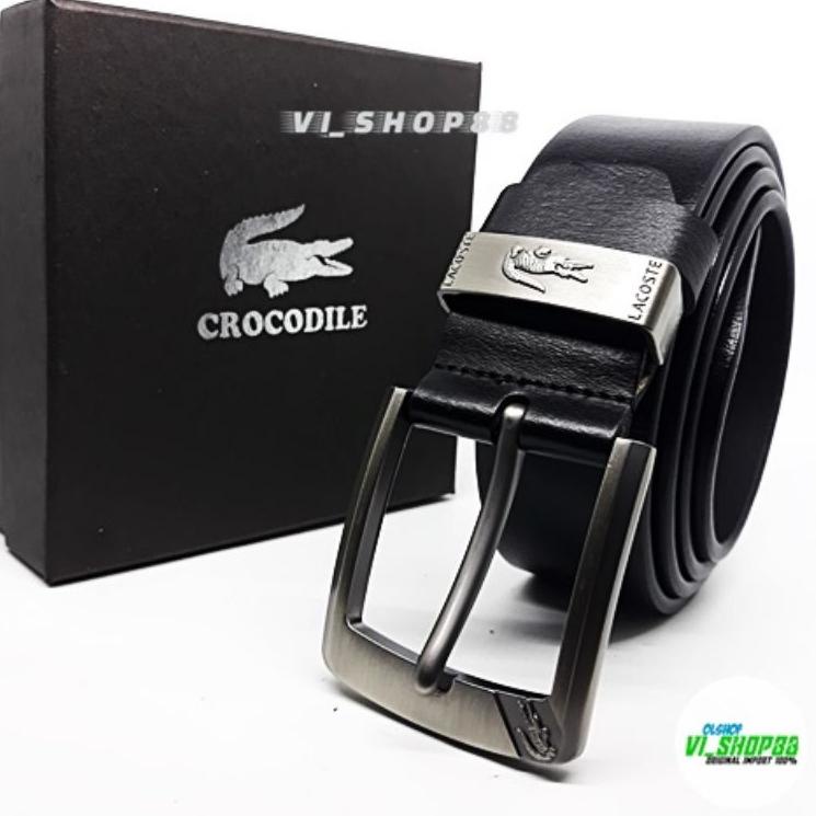 GESPER PRIA KULIT ASLI IKAT PINGGANG CROCODILE SABUK PRIA KULIT ASLI [LMJ.21Jl22ᵞ]