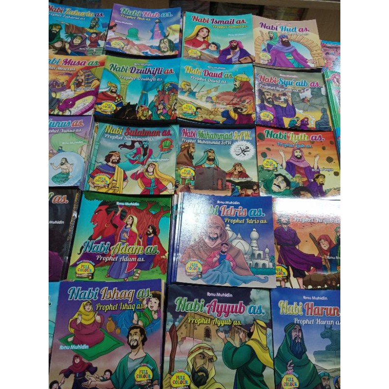 buku anak buku seri kisah 25 nabi dan rasul- buku cerita bilingual