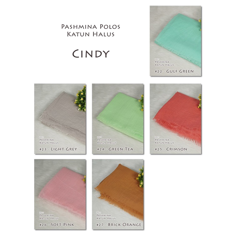 Pashmina Polos Katun Halus - CINDY by Luulu Scarf-3