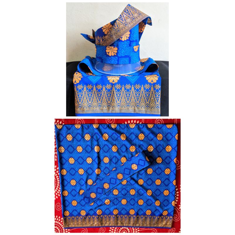 Tanjak Melayu Biru Satu Set