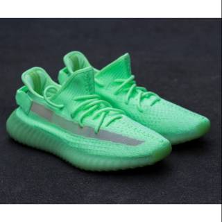 glow in the dark green yeezys