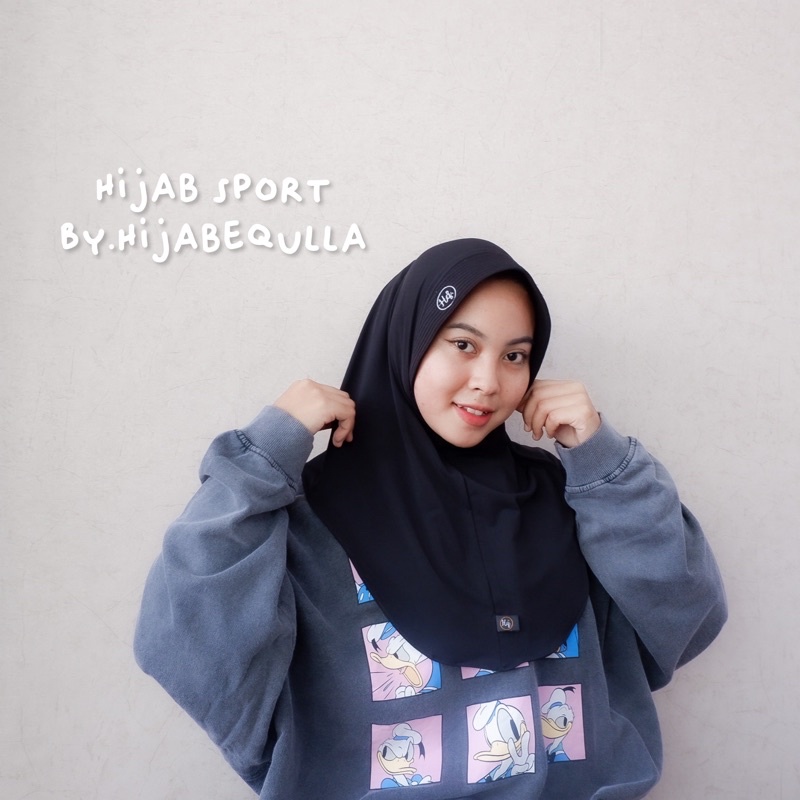 Hijab Sport / Kerudung Olahraga / Jilbab Senam BY HQ SIZE S