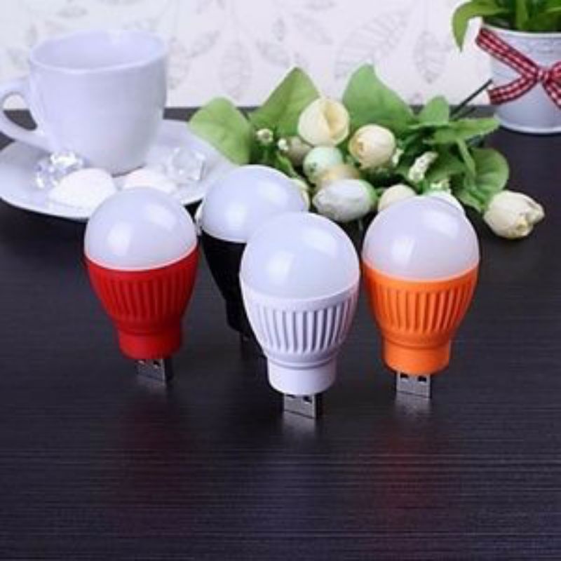 Bohlam Lampu LED bulb bola pijar USB ball light mini hemat energi terang lampu belajar  tidur hias