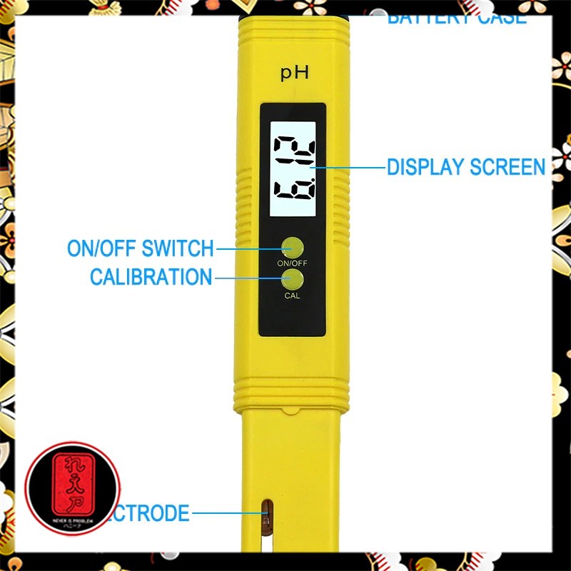 XINGWEIQIANG Alat Ukur Uji PH Meter Digital Air Minum Akuarium Tester - PH02 - Yellow