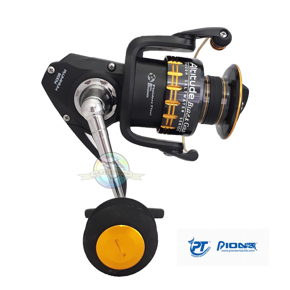 Reel Pioneer Altitude Black Gold 8000 - Saltwater