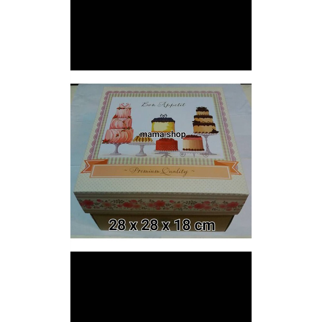 

Dus Kue Box Kue Karton Duplex Tebal Merk Bon Appetit