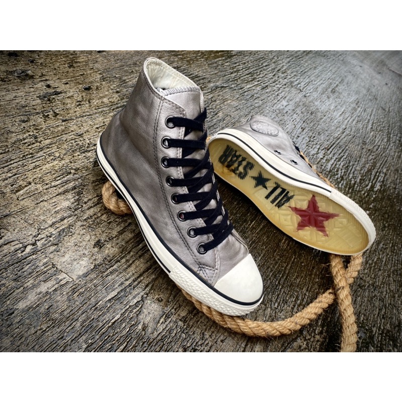 Converse Leather Silver X John Varvatos