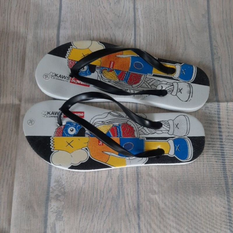 SANDAL WANITA JEPIT  MOTIF ROBOT