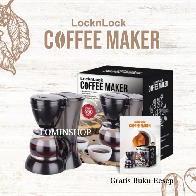 Locknlock Coffe Maker || Mesin Pembuat Kopi || Free Resep || 65O Watt Store_Liaa