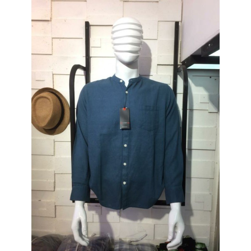 Kemeja kemko pogman lengan panjang polos