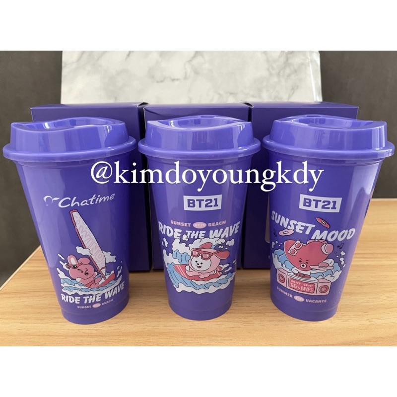 

[READY STOCK] Reusable Cup/ Tumbler & Key Ring/ Key Chain / Gantungan Kunci & Magnet BT21 x Chatime