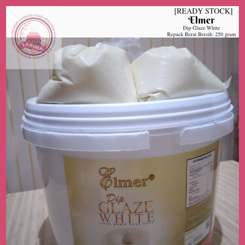 

[READY STOCK] ELMER DIP GLAZE WHITE REPACK 250gram