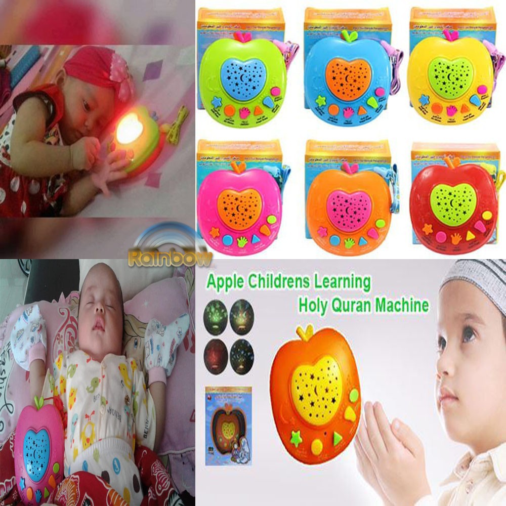 Mainan Anak Muslim Apple Learning Quran + Projector Lamp / Apel Quran / Mainan Anak Muslim Apple Learning Quran + Projector Lamp