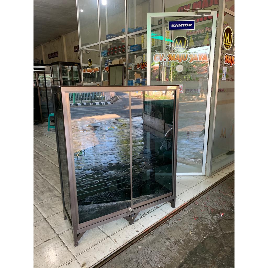 Almari sepatu bahan aluminium pintu sliding - khusus Kota/Kabupaten Kediri