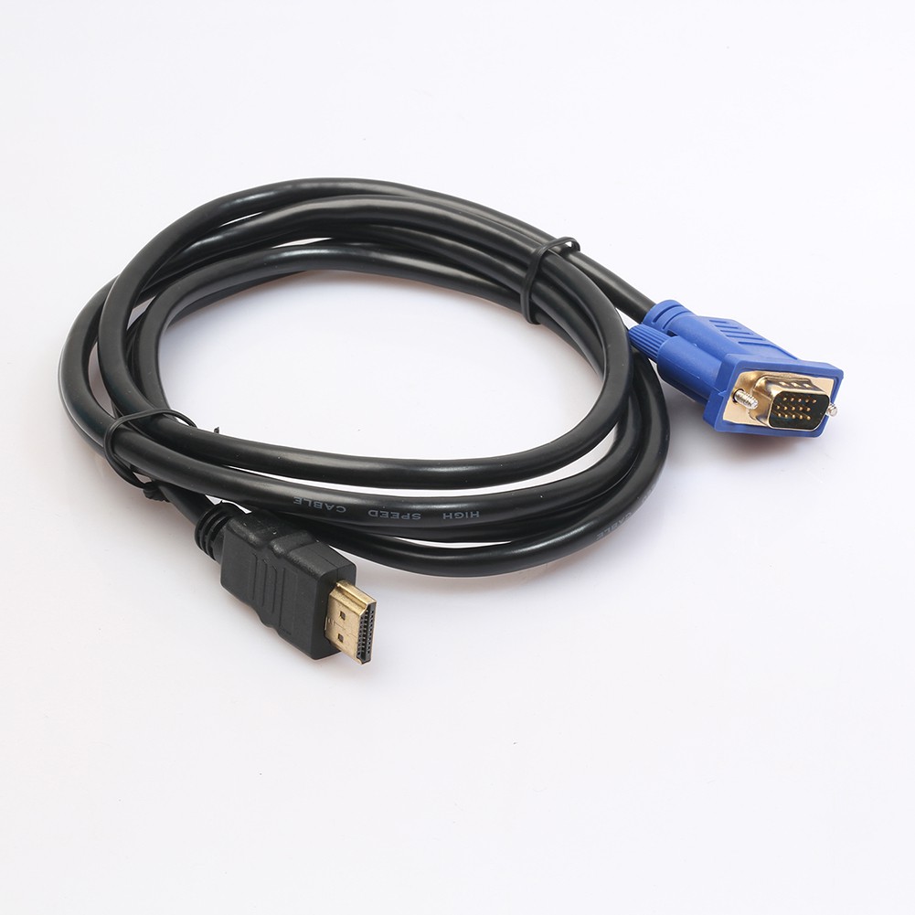 MOJITO HDMI Gold Male To VGA HD Male 15Pin Adapter 1080P Converter Cable 6FT