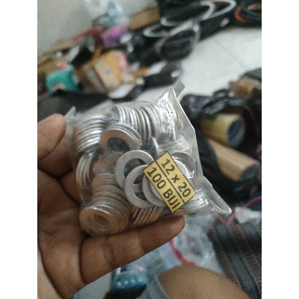 RING PLAT ALLUMUNIUM M12 - PER PCS