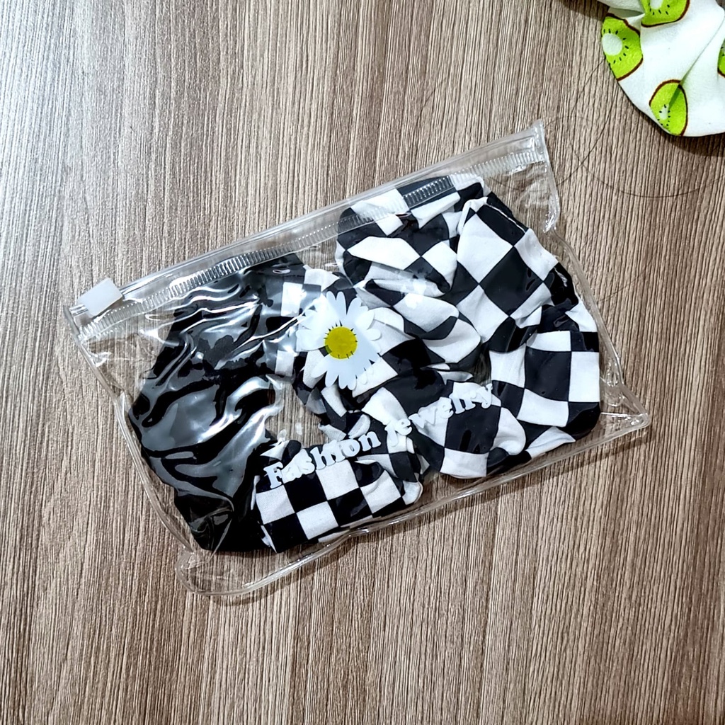 2 Pcs / Set Scrunchie - Kunciran - Pita Ikat Rambut Cepol Hijab / Jilbab Acc Wanita [ Gratis Ongkir / Cod ]